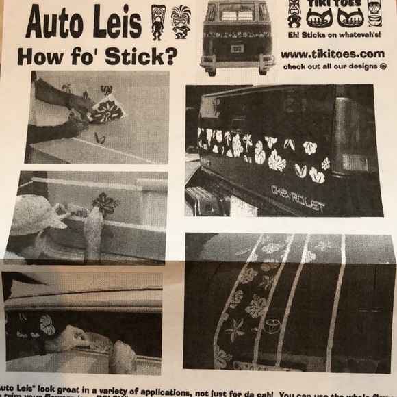 3 NWT -red hibiscus auto leis - Picture 4 of 7